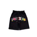 ENSEMBLE SHORT X TSHIRT TRAPSTAR WILDCARDG - BLACK /RAINBOW