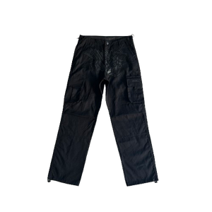 CARGO MINUS TWO - Black Graff Cargos (black leather)