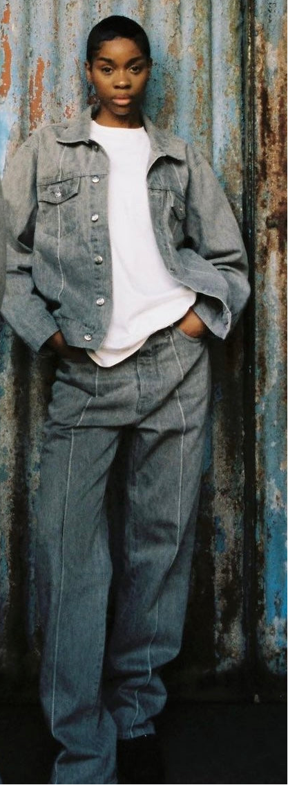 CARGO CORTEIZ JOGGING BADDIES - denim jeans-grey