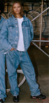 CARGO CORTEIZ JOGGING BADDIES - denim jeans BLUE