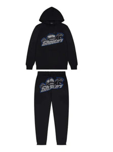 ENSEMBLE JOGGING TRAPSTAR - Shooters Ice Full Track Suit BLACK