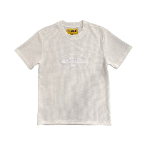 T-SHIRT CORTEIZ  Stone Insignia Waffle Tee - WHITE/WHITE