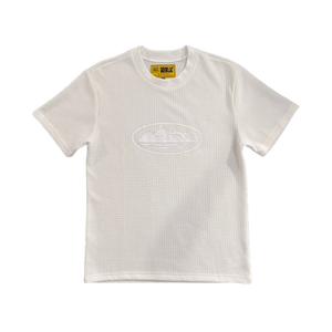 T-SHIRT CORTEIZ  Stone Insignia Waffle Tee - WHITE/WHITE