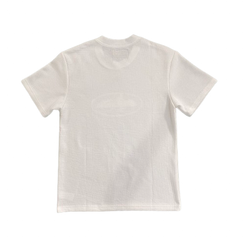 T-SHIRT CORTEIZ  Stone Insignia Waffle Tee - WHITE/WHITE