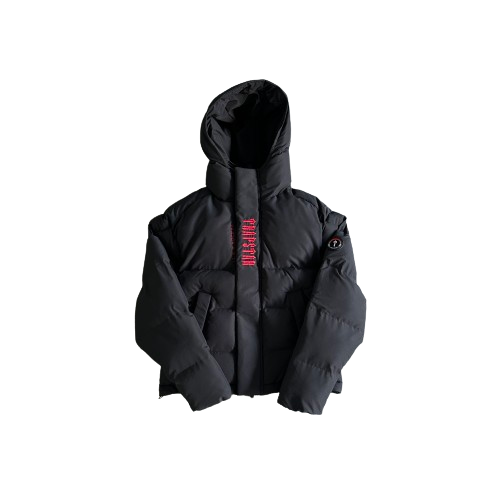 DOUDOUNE TRAPSTAR IRONGATE JACKET DECODED 2022 HOODED PUFFER -black/red