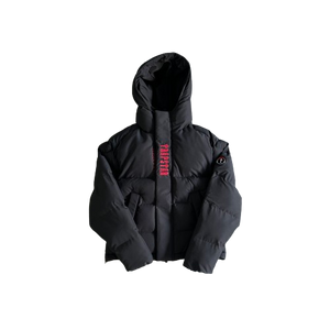 DOUDOUNE TRAPSTAR IRONGATE JACKET DECODED 2022 HOODED PUFFER -black/red