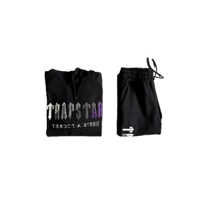 ENSEMBLE JOGGING TRAPSTAR Decdoded chenille 2.0 - Black/Purple