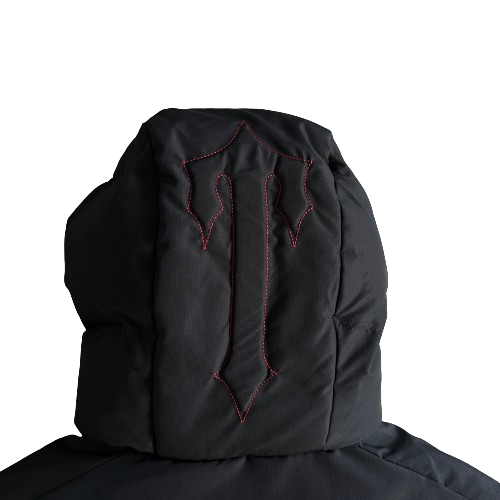 DOUDOUNE TRAPSTAR IRONGATE JACKET DECODED 2022 HOODED PUFFER -black/red