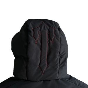 DOUDOUNE TRAPSTAR IRONGATE JACKET DECODED 2022 HOODED PUFFER -black/red