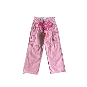 CARGO MINUS TWO   Detachable cargo pants-pink