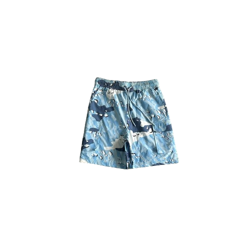 ENSEMBLE SHORT X HOODIE TRAPSTAR -camo windbreaker BLUE