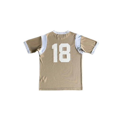 T-SHIRT CORTEIZ numbers sleeve mesh tee - CREAM