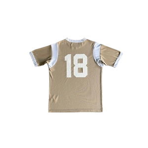 T-SHIRT CORTEIZ numbers sleeve mesh tee - CREAM