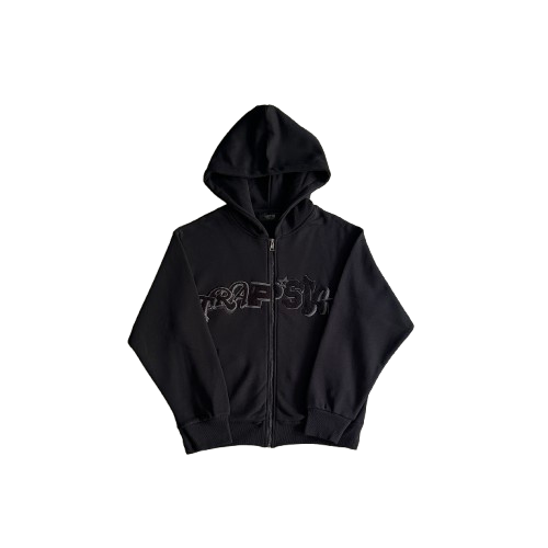 ENSEMBLE JOGGING TRAPSTAR -  Widcard Zip-black /black