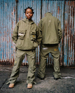 CARGO CORTEIZ GUERILLAZ - Slant pocket military green Bottoms