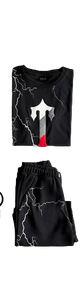 ENSEMBLE SHORT X T-SHIRT TRAPSTAR Lightening shorts set - BLACK/RED