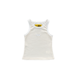 CROP TOP CORTEIZ LADIES  Chest Embroidered Vest - WHITE