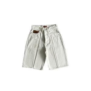 SHORT CARGO CORTEIZ BADDIES - denim shorts jeans-White