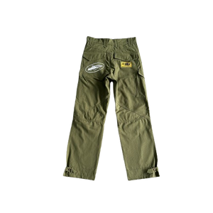 CARGO CORTEIZ GUERILLAZ - Slant pocket military green Bottoms