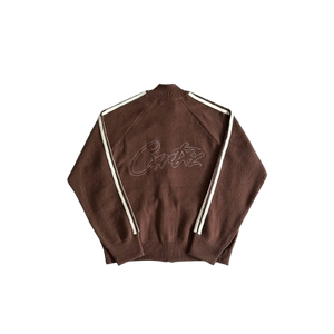 VESTE CORTEIZ BADDIES -  Knit zip up fleece-brown