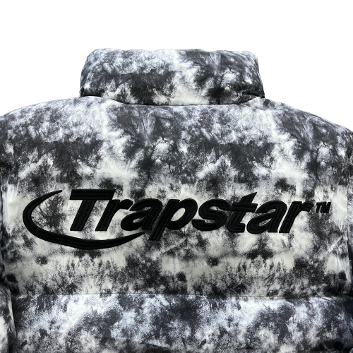 DOUDOUNE TRAPSTAR HYPERDRIVE PUFFER JACKET - TYE DYE BLACK GREY