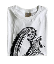 T-SHIRT CORTEIZ c star stele short sleeve tee - WHITE/BLACK