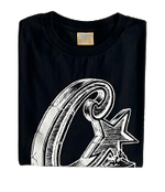 T-SHIRT CORTEIZ c star stele short sleeve tee - BLACK/WHITE