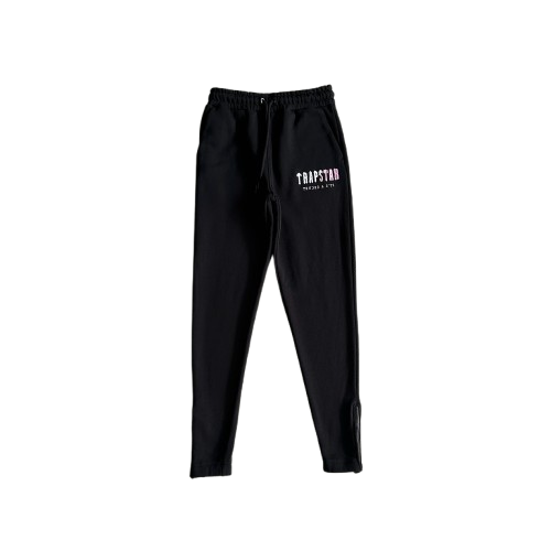 ENSEMBLE JOGGING TRAPSTAR -  decoded chenille hoodie tracksuit-black pink