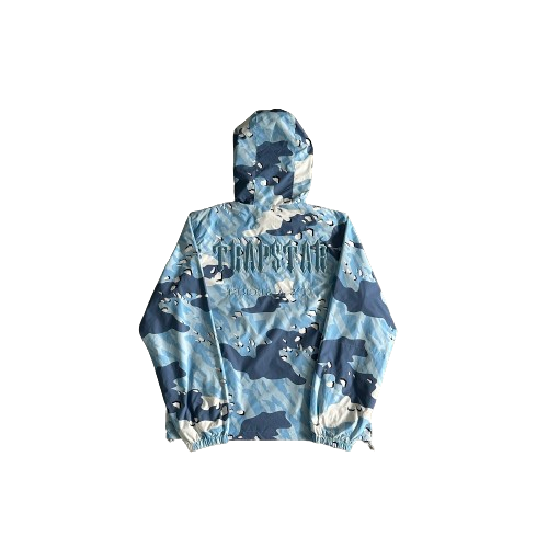 ENSEMBLE SHORT X HOODIE TRAPSTAR -camo windbreaker BLUE