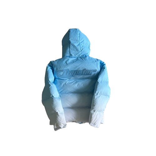 DOUDOUNE TRAPSTAR HYPERDRIVE JACKET Decoded 2.0 Hooded Puffer Cashmere - Blue Gradient