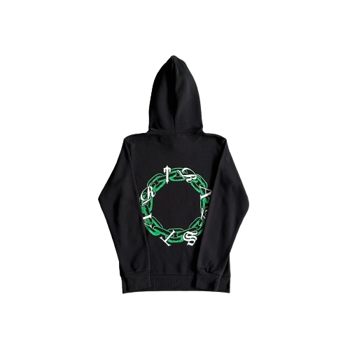 HOODIE TRAPSTAR chain script -Green/Black