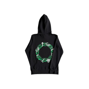 HOODIE TRAPSTAR chain script -Green/Black