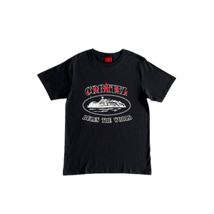 T-SHIRT CORTEIZ - 5 star t-shirt BLACK RED STAR