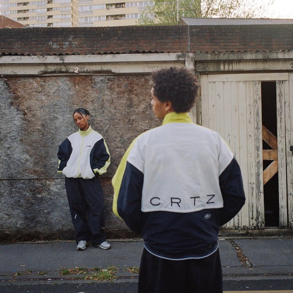 ENSEMBLE CORTEIZ  wingz shuku jacket - WHITE / YELLOW
