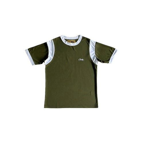 T-SHIRT CORTEIZ  numbers sleeve mesh tee -GREEN