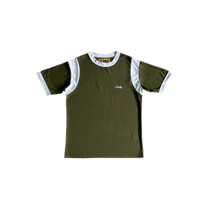 T-SHIRT CORTEIZ  numbers sleeve mesh tee -GREEN