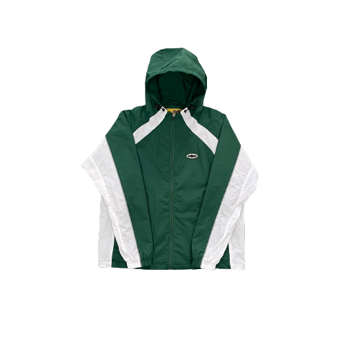 ALCATRAZ Sun & Rain WINDBREAKER -  White and Green Jacket