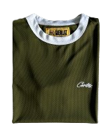 T-SHIRT CORTEIZ  numbers sleeve mesh tee -GREEN