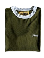 T-SHIRT CORTEIZ  numbers sleeve mesh tee -GREEN