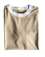 T-SHIRT CORTEIZ numbers sleeve mesh tee - CREAM