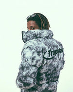 DOUDOUNE TRAPSTAR HYPERDRIVE PUFFER JACKET - TYE DYE BLACK GREY