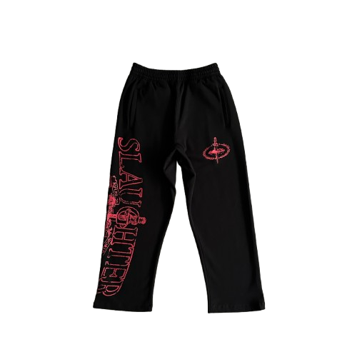 ENSEMBLE JOGGING CORTEIZ slaughter gang - (BLACK/RED)