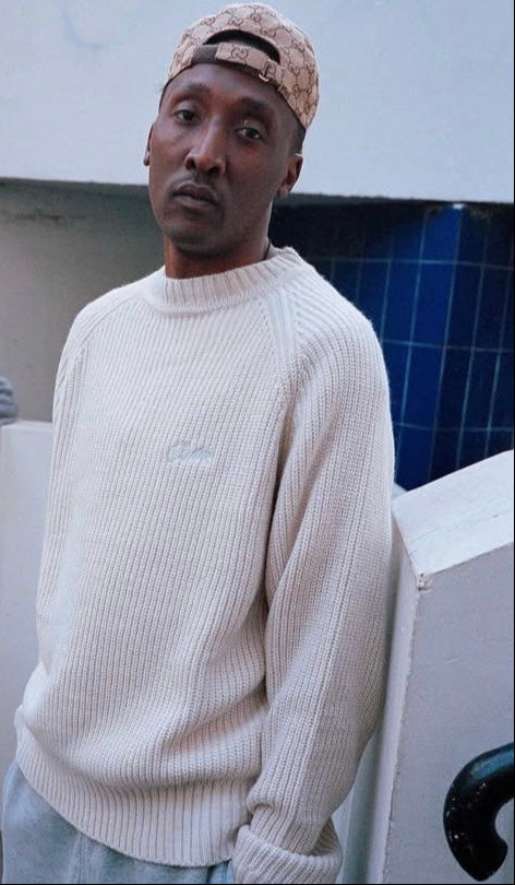 T-SHIRT CORTEIZ  mixed yarn allstarz sweater-White