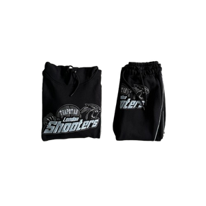 ENSEMBLE JOGGING TRAPSTAR - shooters technical hoodie tracksuit-black/blue