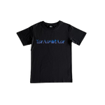 T-SHIRT TRAPSTAR script fade tee- Black/Blue