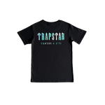 T-SHIRT TRAPSTAR irongate palsley tee- BLACK/teal white