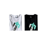 T-SHIRT TRAPSTAR irongate palsley tee- white/teal white