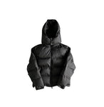 DOUDOUNE TRAPSTAR LONDON SHOOTERS  Detachable Hooded Puffer jacket -Triple black
