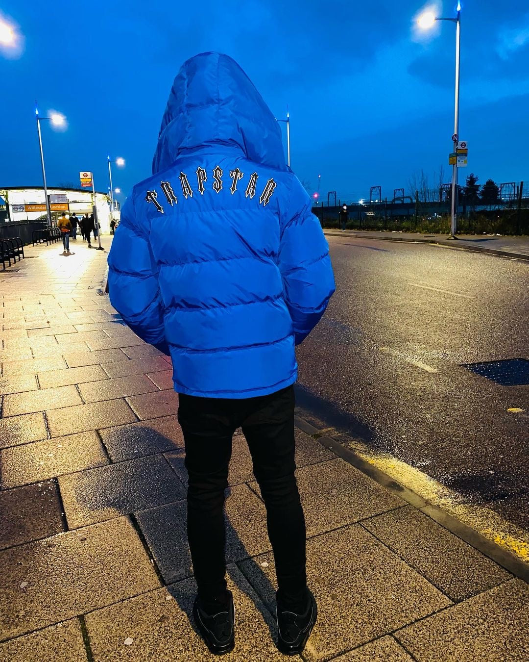 DOUDOUNE TRAPSTAR IRONGATE JACKET - Irongate DAZZLING Blue Jacket Detachable Hood