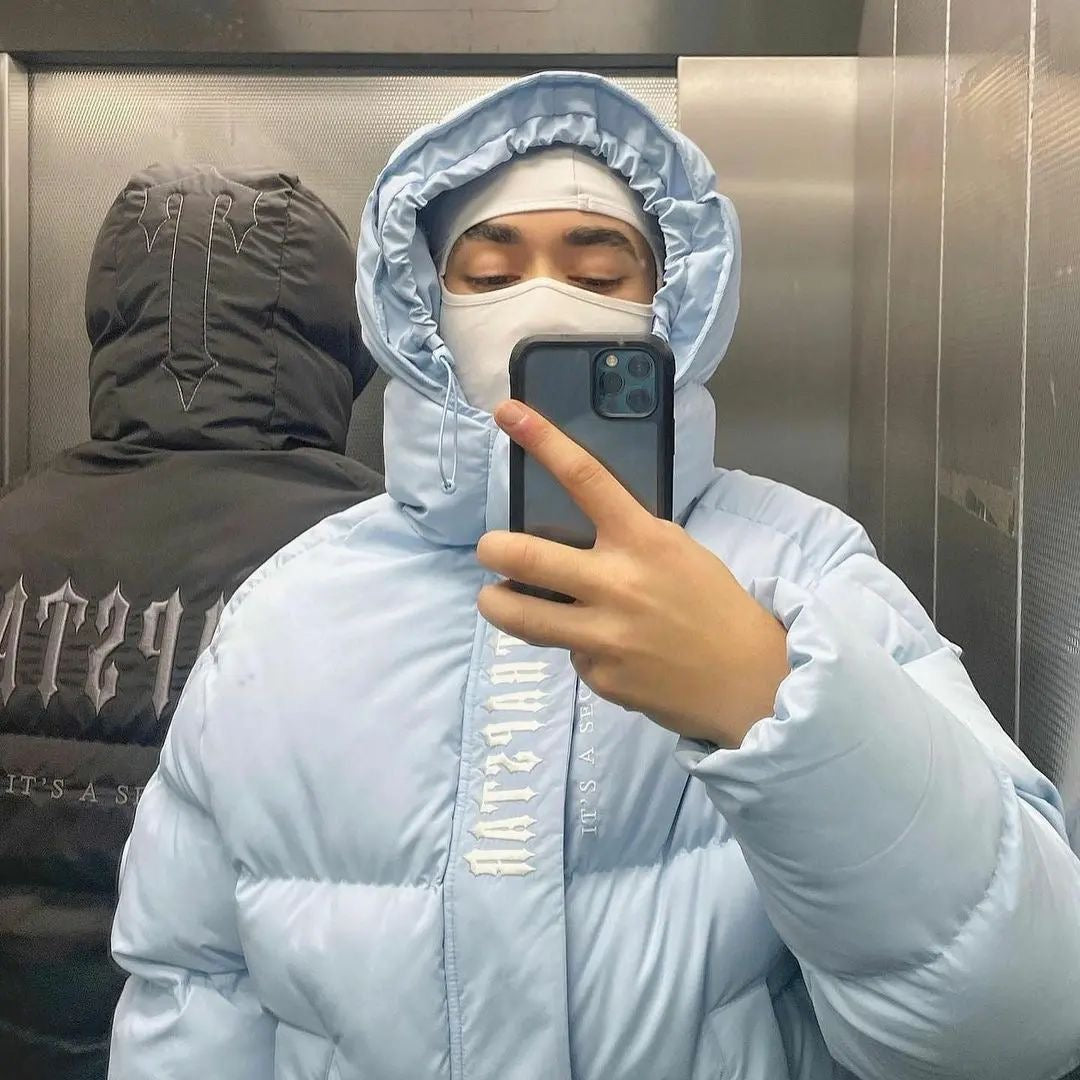 DOUDOUNE TRAPSTAR IRONGATE JACKET - DECODED HOODIE 2.0 ICE BLUE